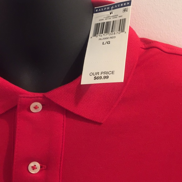 Red Large Polo shirt - Picture 2 of 4